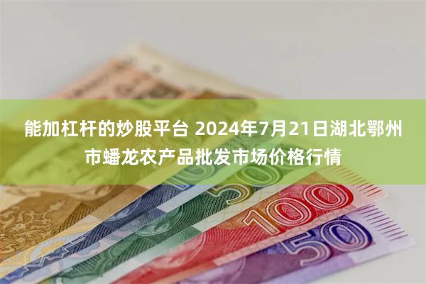 能加杠杆的炒股平台 2024年7月21日湖北鄂州市蟠龙农产品批发市场价格行情